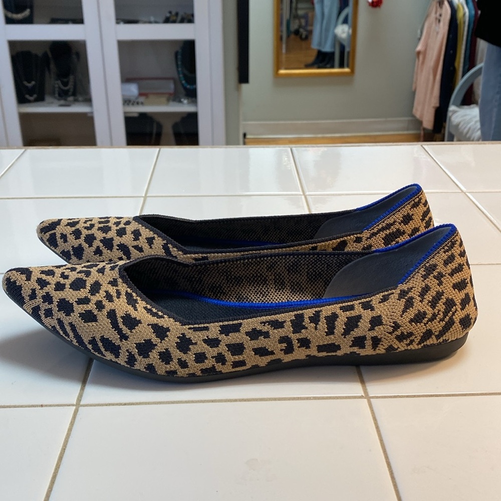 Rothy's Leopard Print Pointed Toe Flats - image 3